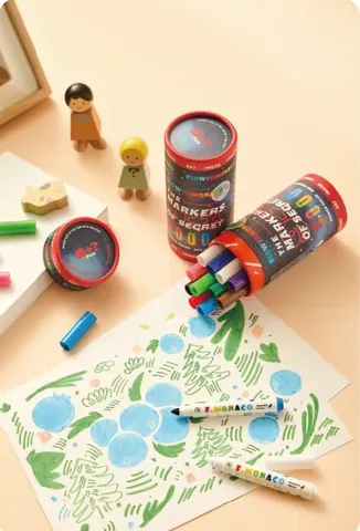 THE MARKERS OF SECRET, an example from Washable Markers & Inks