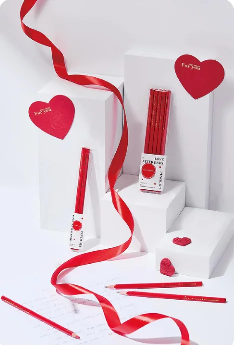 HEART-SHAPED PENCIL SET — catalogue item PRD-01